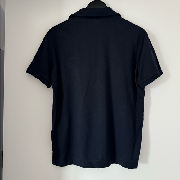 Emporio Armani Lyocell-Blend Jersey Polo Shirt with ASV Logo Raised Embroidery - Picture 7 of 9